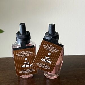 Two New White Barn Bath & Body Works Coco Paradise Wallflowers Refills